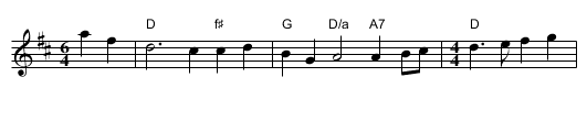 The Lark in the Clear Air - staff notation