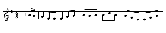 The Lark in the Morning - staff notation