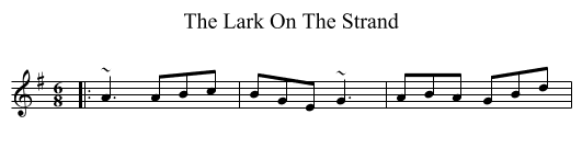 The Lark On The Strand - staff notation