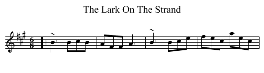 The Lark On The Strand - staff notation