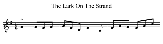 The Lark On The Strand - staff notation