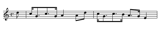 The Lass Among the Eatnoch - staff notation