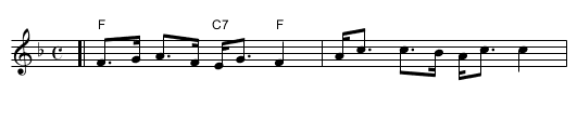 the Lass o' Corrie Mill - staff notation