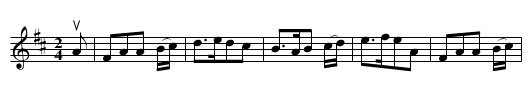The LASS O' GOWRIE - staff notation