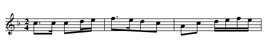 The Lass of Lochryan (not nearly so good as the common one) - staff notation