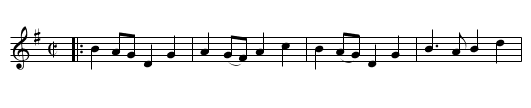 the Lass of Perth - staff notation