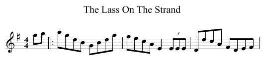The Lass On The Strand - staff notation
