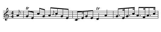 The Lasses of Fisheraw - staff notation