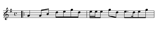 the Lassie wi the yellow Coatie - staff notation