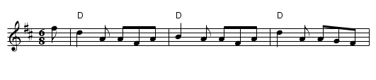 The Lassie's Fancy - staff notation
