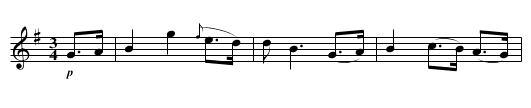 The LAST ROSE OF SUMMER - staff notation