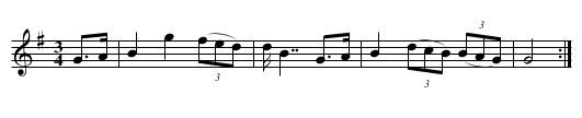 the LAST ROSE OF SUMMER - staff notation