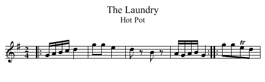 The Laundry - staff notation