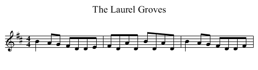 The Laurel Groves - staff notation