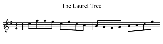 The Laurel Tree - staff notation