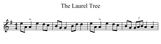 The Laurel Tree - staff notation