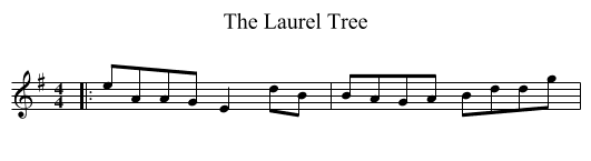 The Laurel Tree - staff notation