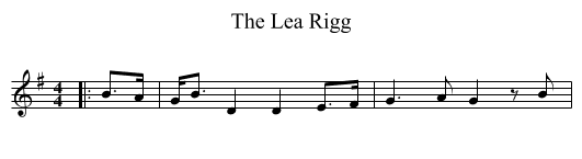 The Lea Rigg - staff notation