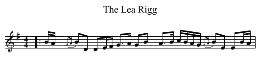 The Lea Rigg - staff notation