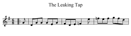 The Leaking Tap - staff notation