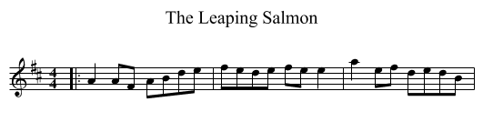 The Leaping Salmon - staff notation