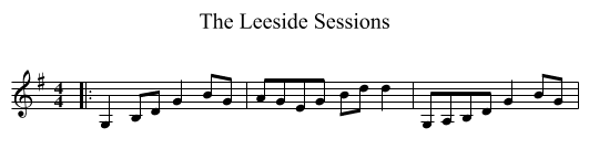 The Leeside Sessions - staff notation