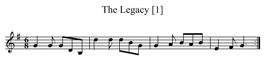 The Legacy [1] - staff notation