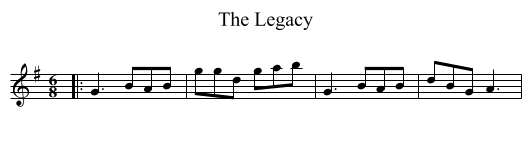 The Legacy - staff notation