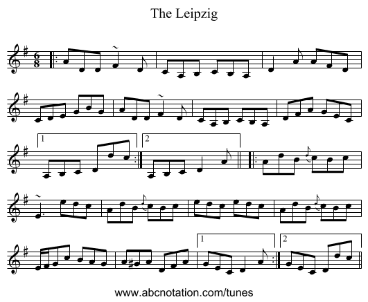 The Leipzig - staff notation