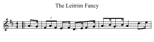 The Leitrim Fancy - staff notation