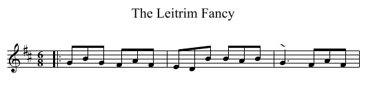 The Leitrim Fancy - staff notation