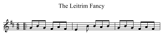The Leitrim Fancy - staff notation