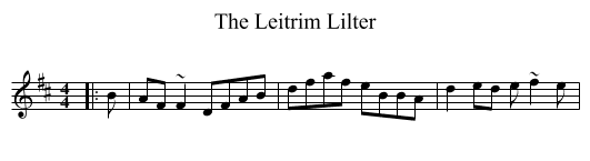 The Leitrim Lilter - staff notation