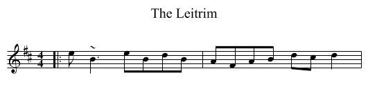The Leitrim - staff notation