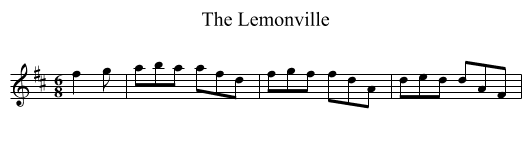 The Lemonville - staff notation