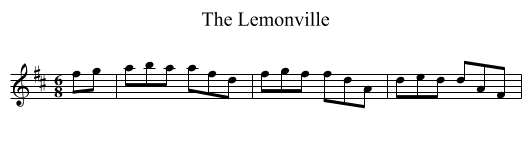 The Lemonville - staff notation