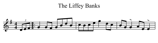 The Liffey Banks - staff notation