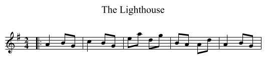 The Lighthouse - staff notation