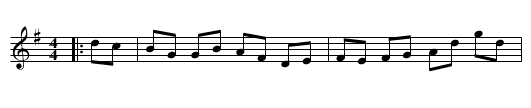 The Lightning Flash - staff notation