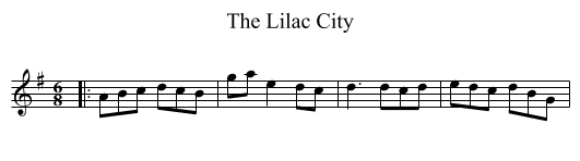 The Lilac City - staff notation
