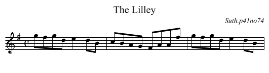 The Lilley - staff notation