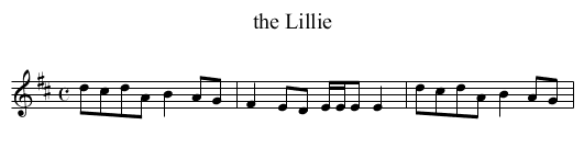 the Lillie - staff notation