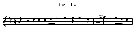 the Lilly - staff notation
