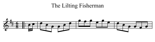 The Lilting Fisherman - staff notation