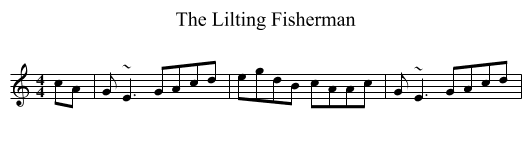 The Lilting Fisherman - staff notation
