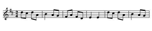 the Lily - staff notation