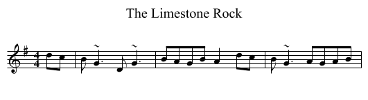 The Limestone Rock - staff notation