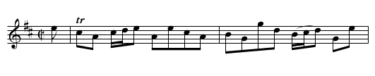 The Links of Leith - staff notation