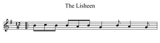 The Lisheen - staff notation
