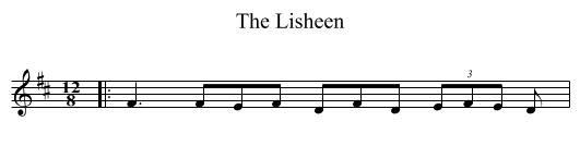 The Lisheen - staff notation